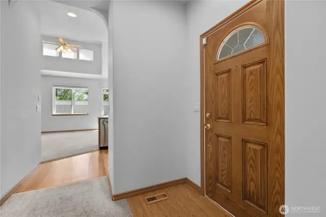 Entry, just off the kitchen and living room