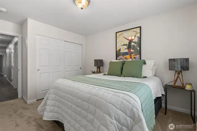 sunny and bright guest room