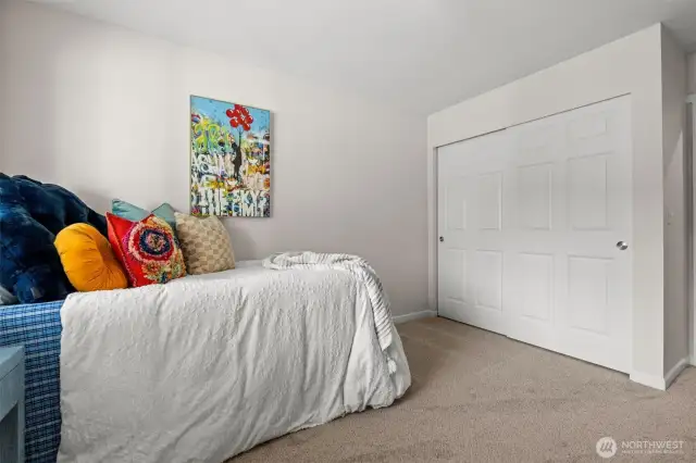 huge closets in each extra bedroom
