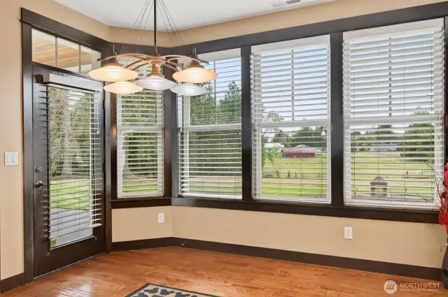 Patio door off the kitchen