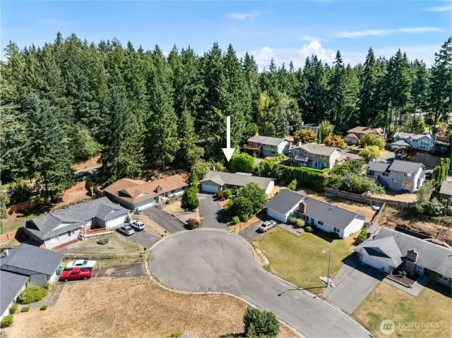 On just .210 acres & located on a quiet cul-de-sac