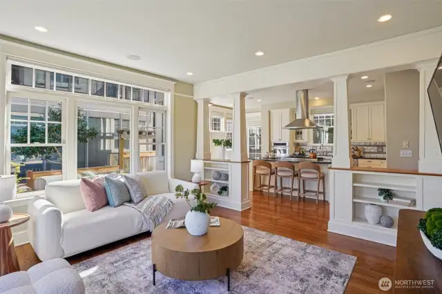 Family room off the kitchen