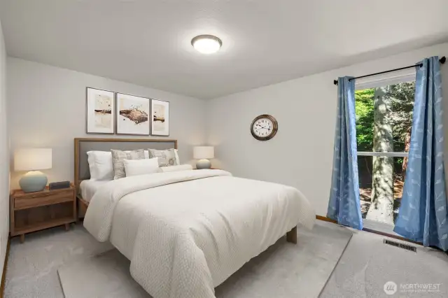 Bedroom 2 is virtually staged.