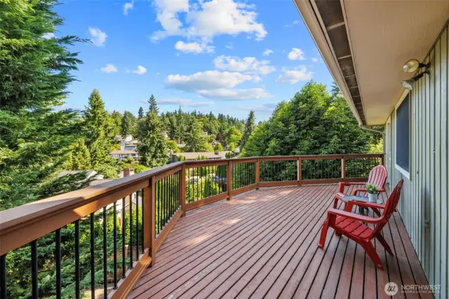 Peaceful views from the upper deck!