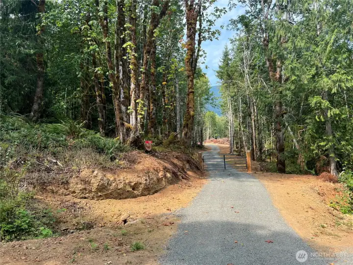 Down a quiet lane is a secluded homesite.