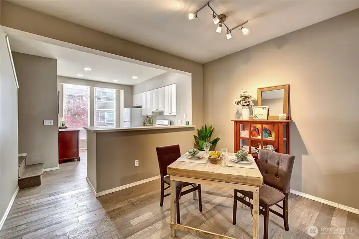 Dining Area Looking into the Kitchen