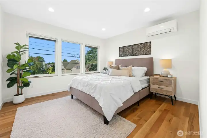 Roomy enough to fit a king-sized bed if desired!