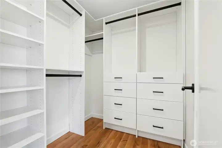One of the upgrades installed by current owner - beautiful closet system by Closets By Design.