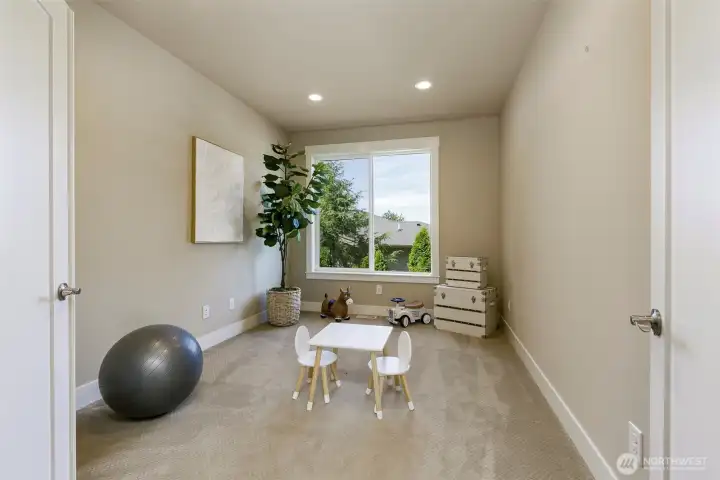 Bedroom 2 on main floor (no closet) perfect as nursery.