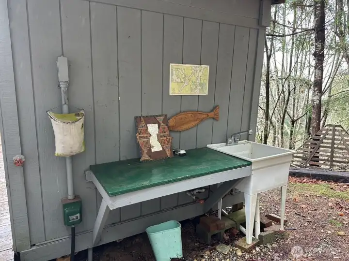 Fish cleaning station