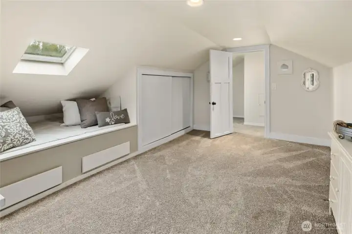 3rd Bedroom with LARGE walk in closet and plenty of natural light, lots of storage areas in here too.
