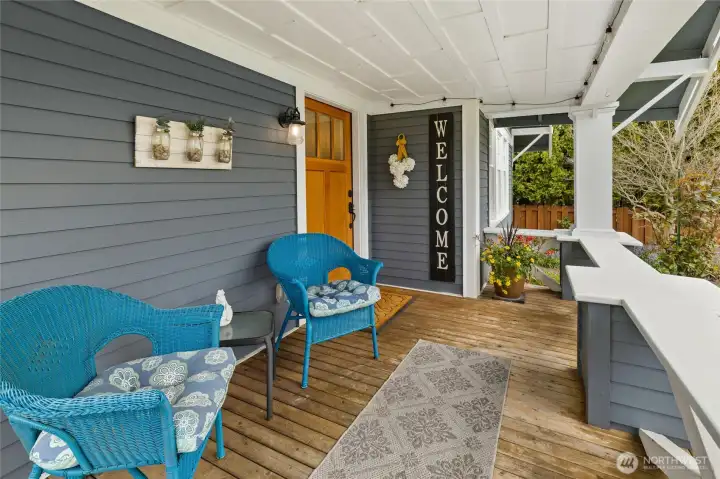 Imagine enjoying your morning coffee and evening wine outside on your covered front porch and taking in your views.