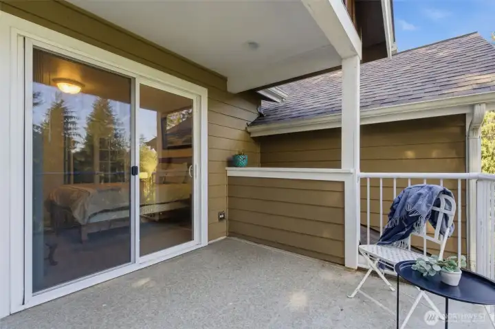 This is the balcony from the upstairs (third) bedroom