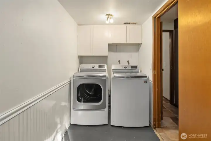 Large laundry room off the bonus room.