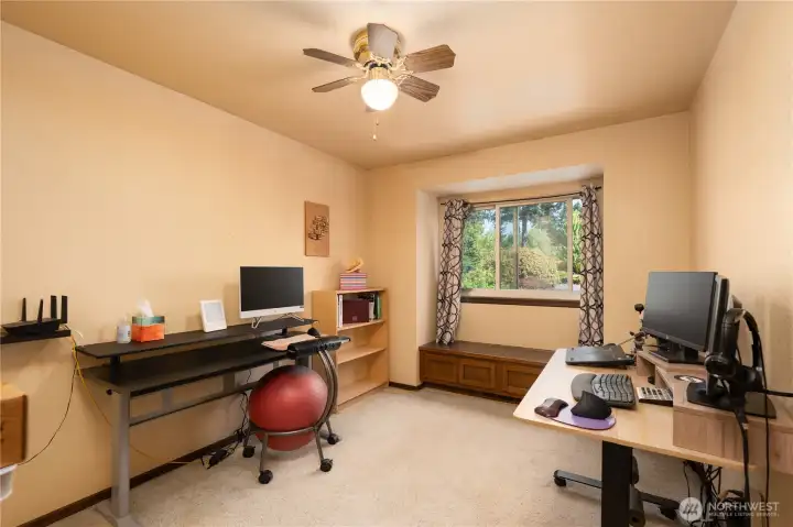 Second bedroom upstairs. Current owners used as an office.