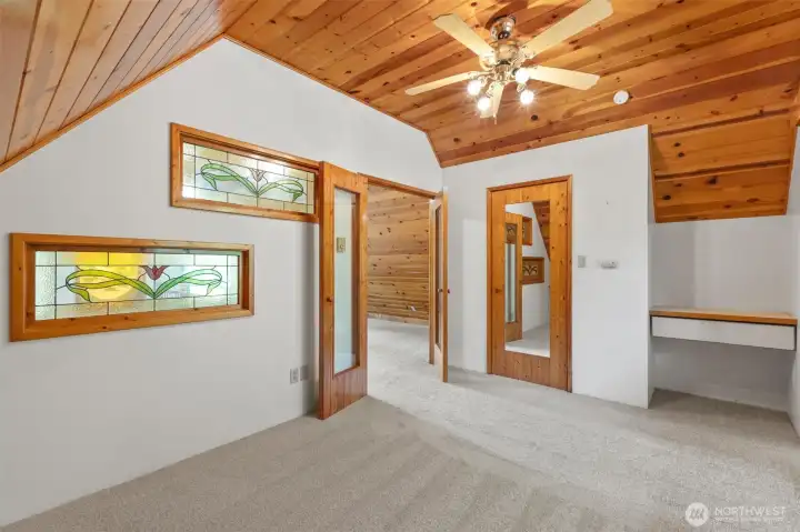 Upstairs bedroom. Upstairs bedroom.
