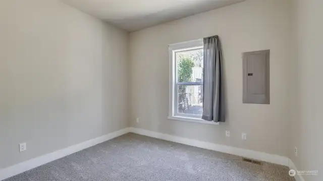 3rd guest bedroom located on the main floor, could also be a great office or flex space.