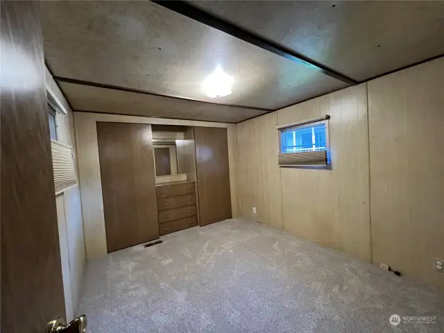 Large Back Bedroom with brand new carpet