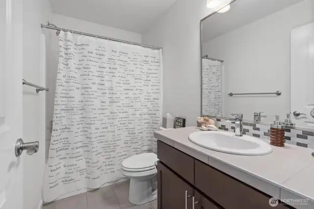 Lower level ensuite bathroom