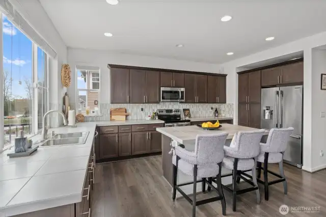 Excellent storage with built in pantry