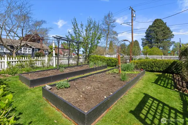 Raised garden beds