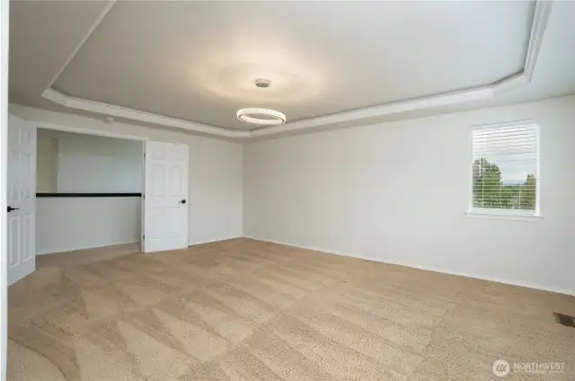 Primary bedroom on the second floor. Huge room with great space