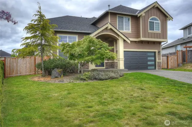 Nice size front yard that won't take all weekend to maintain.