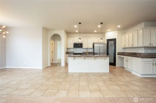 Easy to maintain floors with a all the space needed for all those get togethers