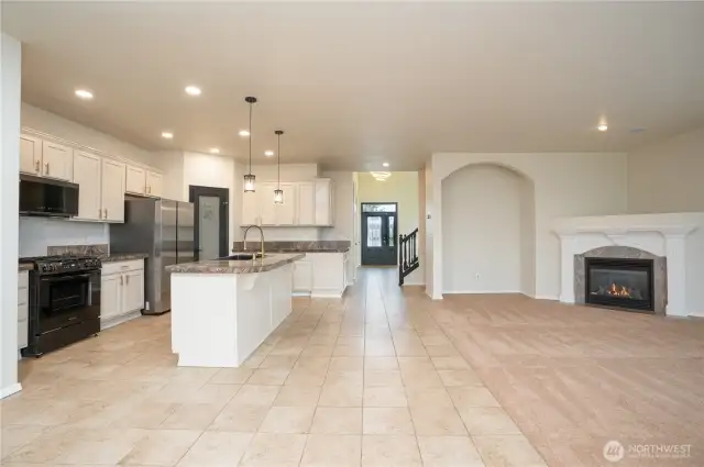 Great room open concept layout