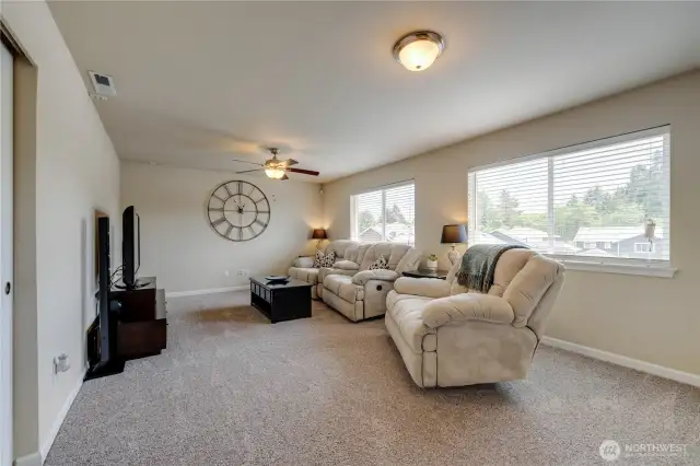 Upstairs living space