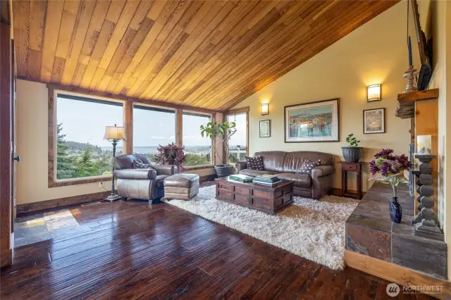 Living, dining, kitchen. View of Bay and city from every room.