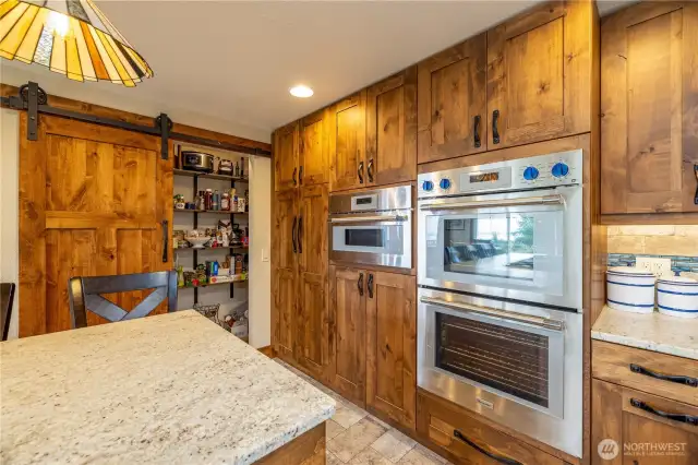 wall oven and deluxe micro and convection