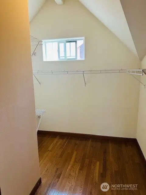 The large walk in closet.