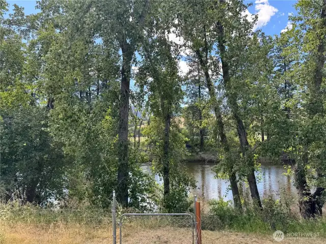 back yard river view