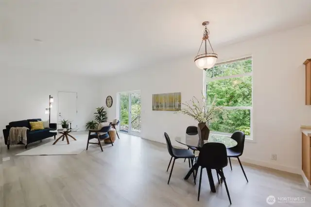 Dining area flows seamlessly into living space—perfect for gatherings.
