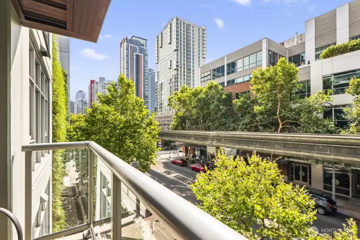 Enjoy vibrant city views from your own private balcony.