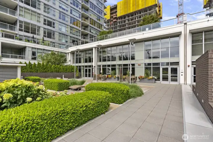 Relax or entertain on the 7th-floor terraces featuring comfortable seating and BBQs.