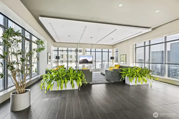 One of two Sky Lounge on the 41st floor with stunning views and easy to reserve for private use.