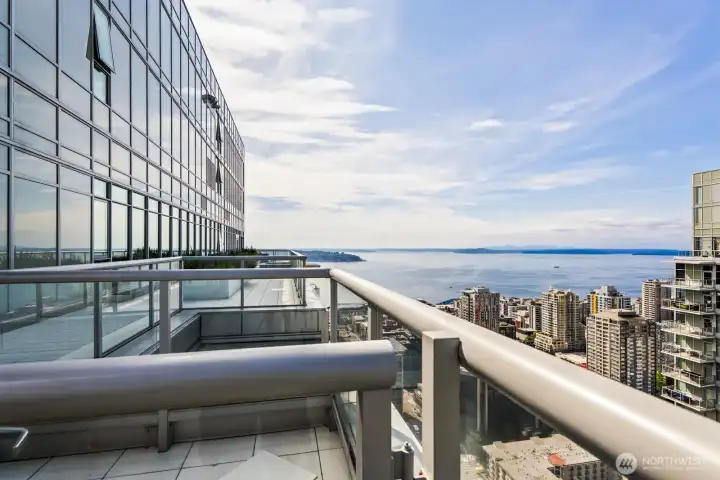 Stunning views of the Sound from one of two Sky Retreats.