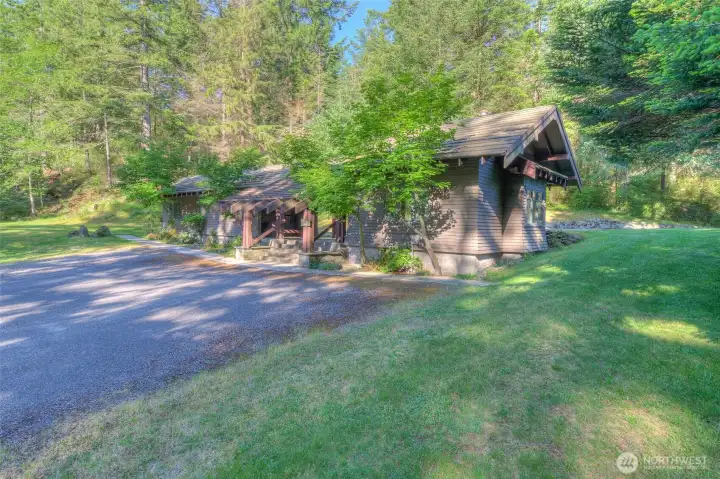 Club House with a meeting room, laundry facilities, and shower/bathrooms.