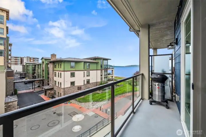 Enjoy the partial view while you relax or grill on the deck.