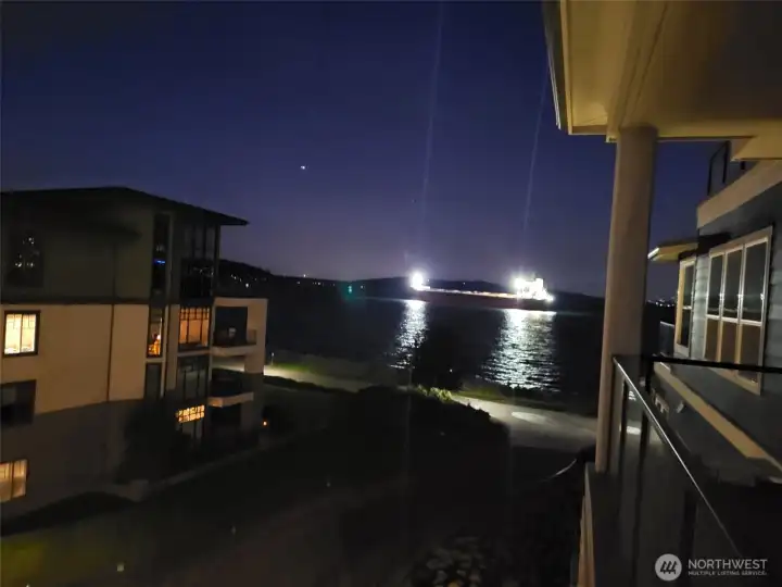 Evening views from the deck