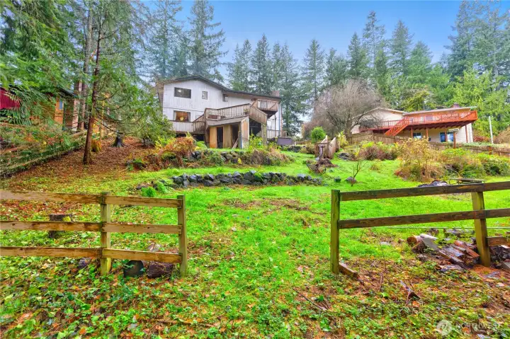 Entrance to horse trails from back yard