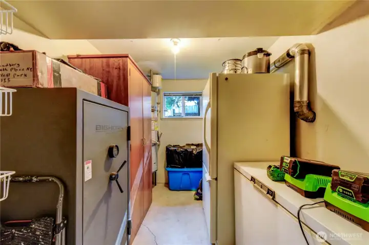 Lower-level storage room