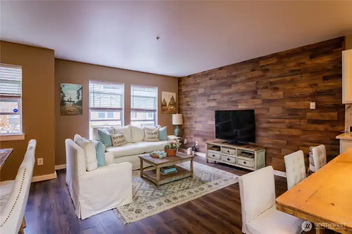 Digitally Staged Living Room