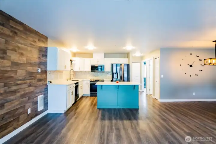Kitchen from living room