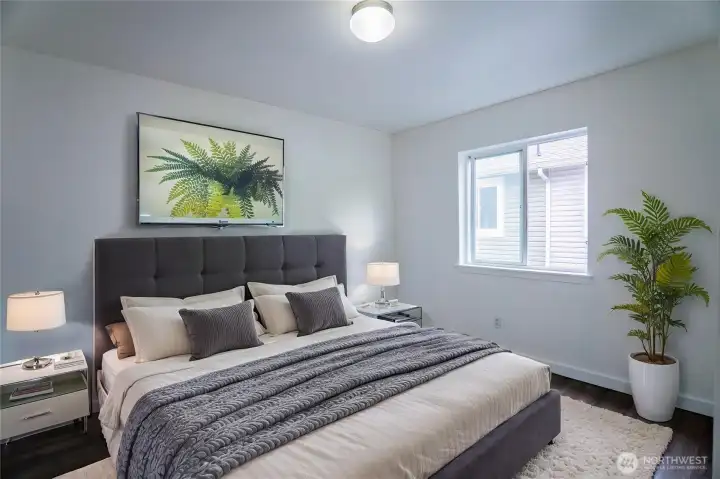 upstairs Bedroom 2 Digitally Staged