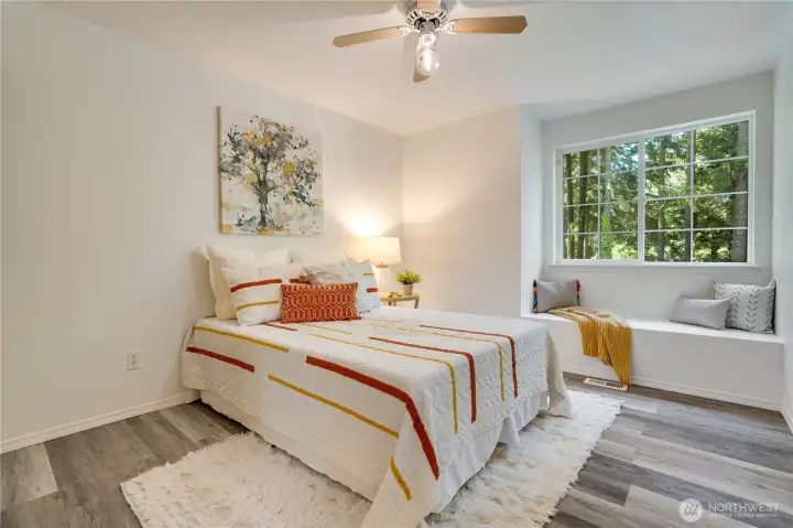 The 2nd floor includes 2 more bedrooms, each with windowseat. The 2nd floor includes 2 more bedrooms, each with windowseat.