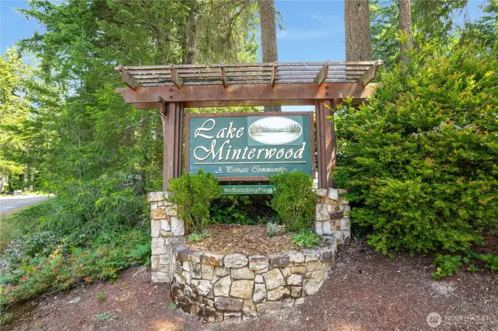 Along with nature, enjoy the community! Lake Minterwood is just 1 mile from Key Center with its grocery store, library, post office, restaurant, cafe, nursery, and health center. Along with nature, enjoy the community! Lake Minterwood is just 1 mile from Key Center with its grocery store, library, post office, restaurant, cafe, nursery, and health center.