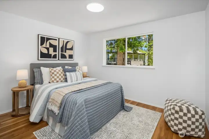2nd bedroom on upper level. 2nd bedroom on upper level.